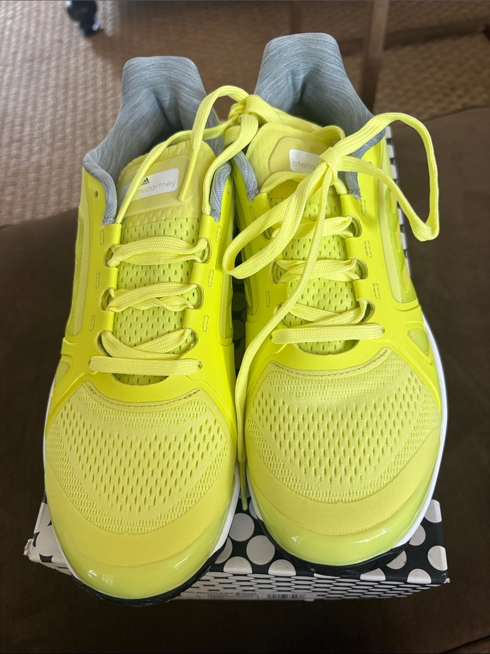 Stella McCartney Adidas Tennis Barricade Boost size 9 new in box Aerlim Yellow